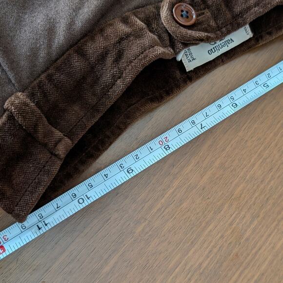 Valentino Miss V Brown Wool High-rise Straight Leg Pants, size IT40/US4 - Picture 7 of 10